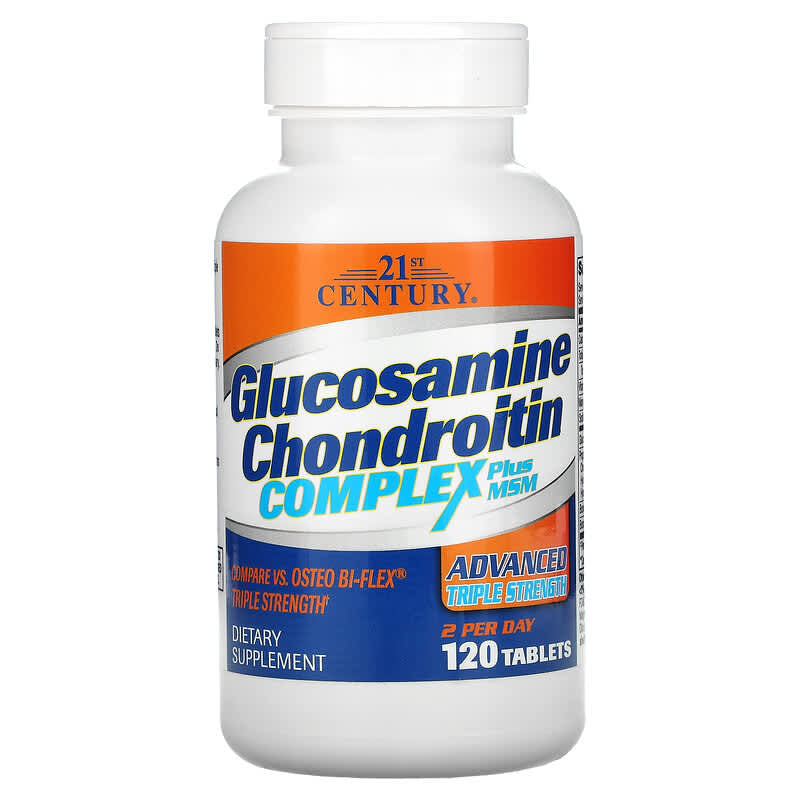 21St Century Glucosamine Chondroitin Advanced With Msm Tablets, 120 Ea